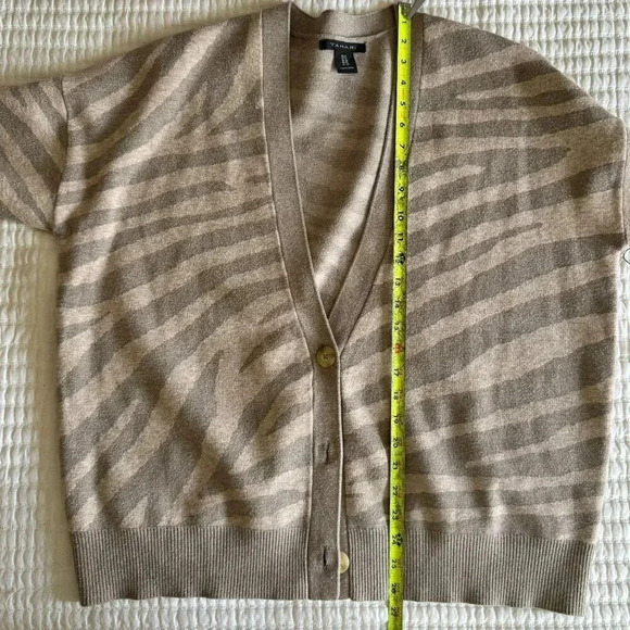 NWT TAHARI 2 piece set top animal print cardigan and top, size 1x - Picture 5 of 12